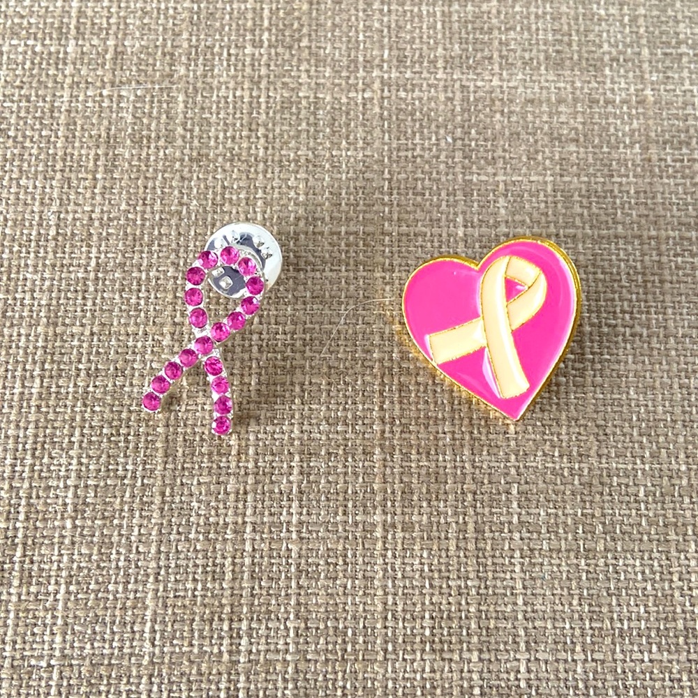 2 Breast Cancer Awareness Pins NWOT